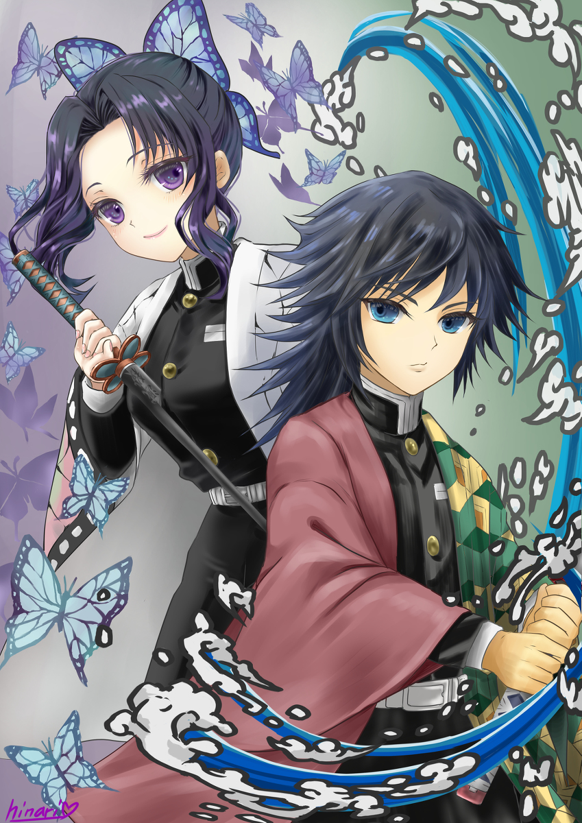 This is a pixiv picture whose title is ぎゆしの♡.