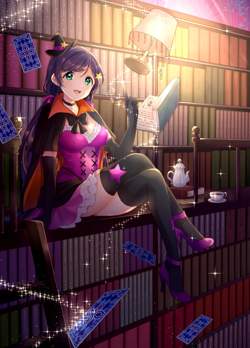 This is a pixiv picture whose title is 東條希の不思議な話.