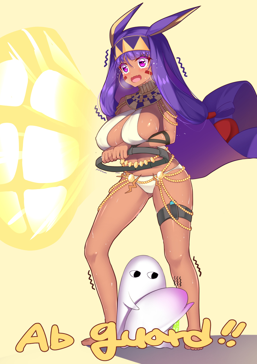 This is a pixiv picture whose title is 腹筋ガード!!.
