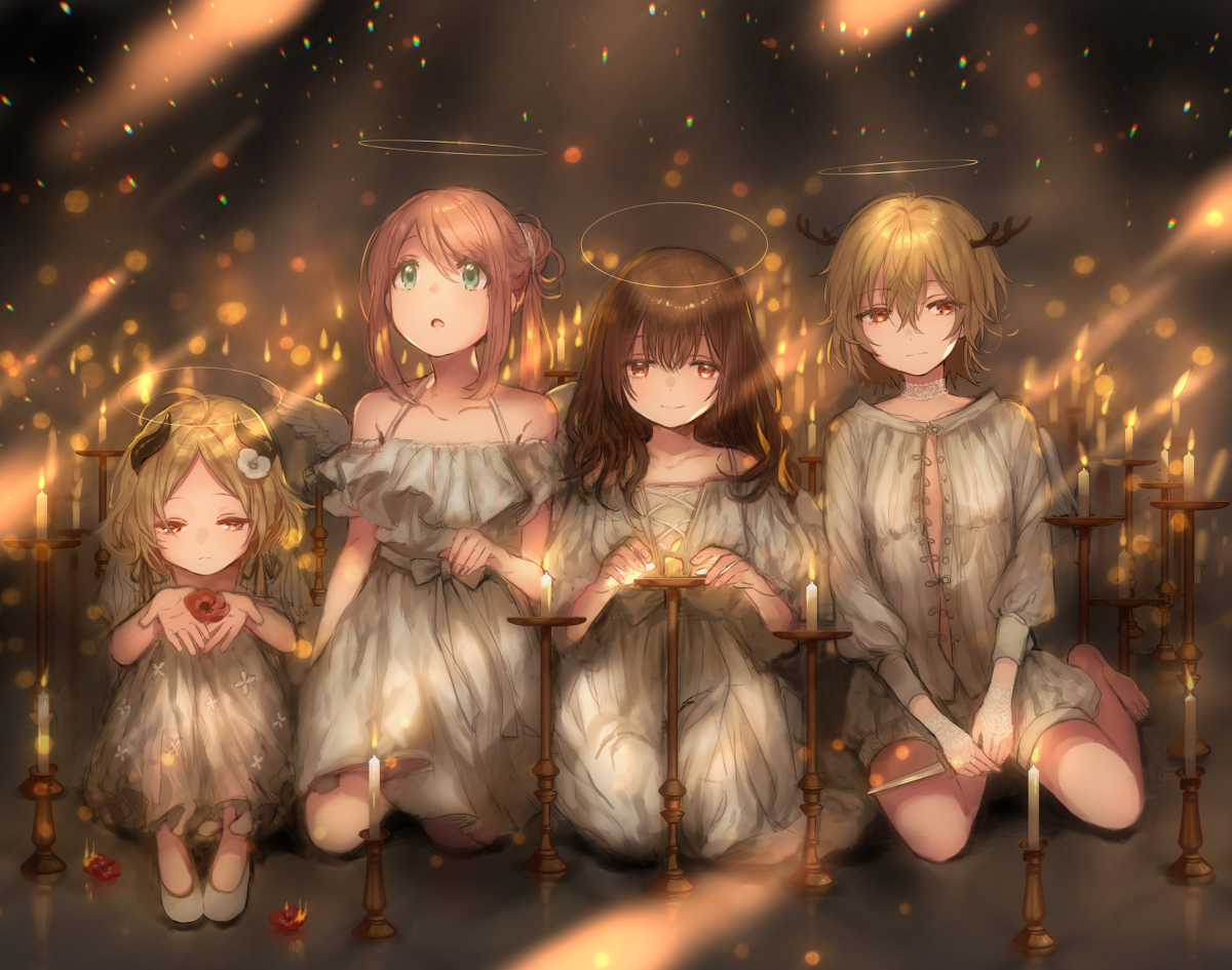 This is a pixiv picture whose title is 灯火.