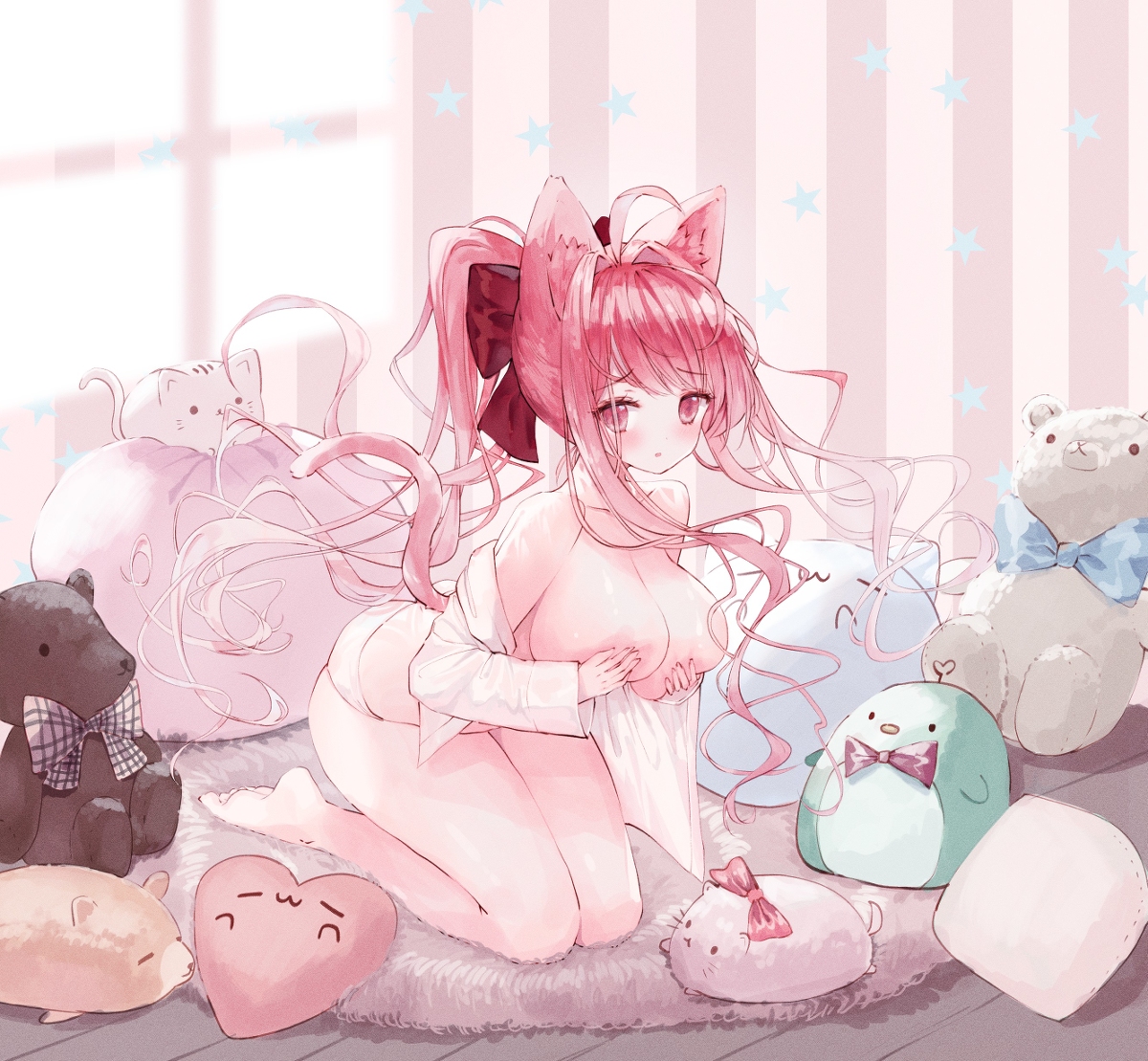 This is a pixiv picture whose title is ピンク.