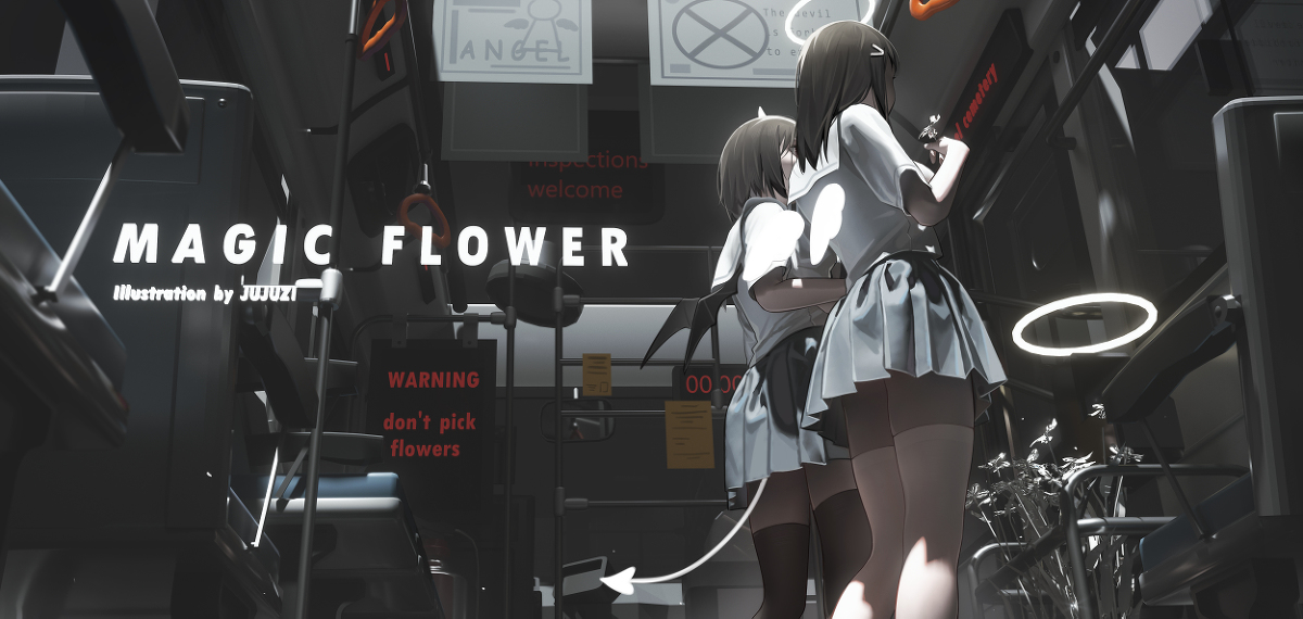 This is a pixiv picture whose title is angel.