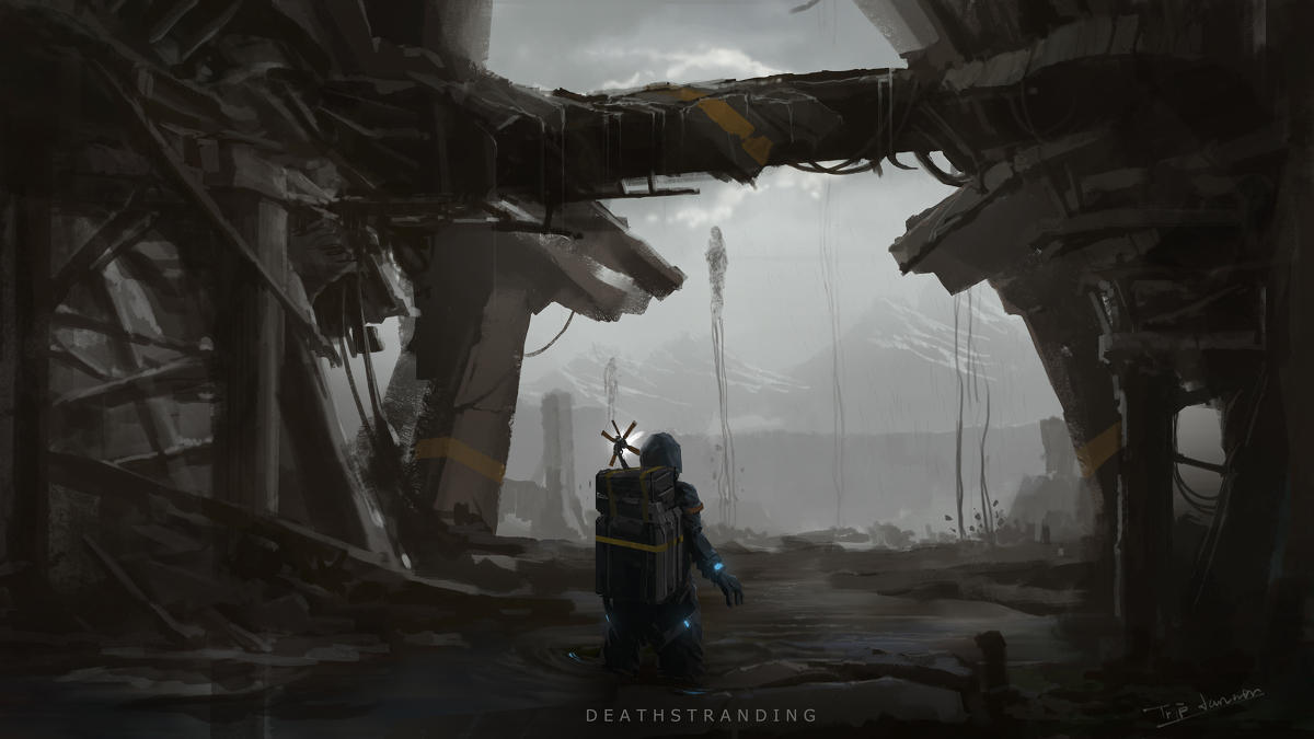 This is a pixiv picture whose title is DeathStranding.