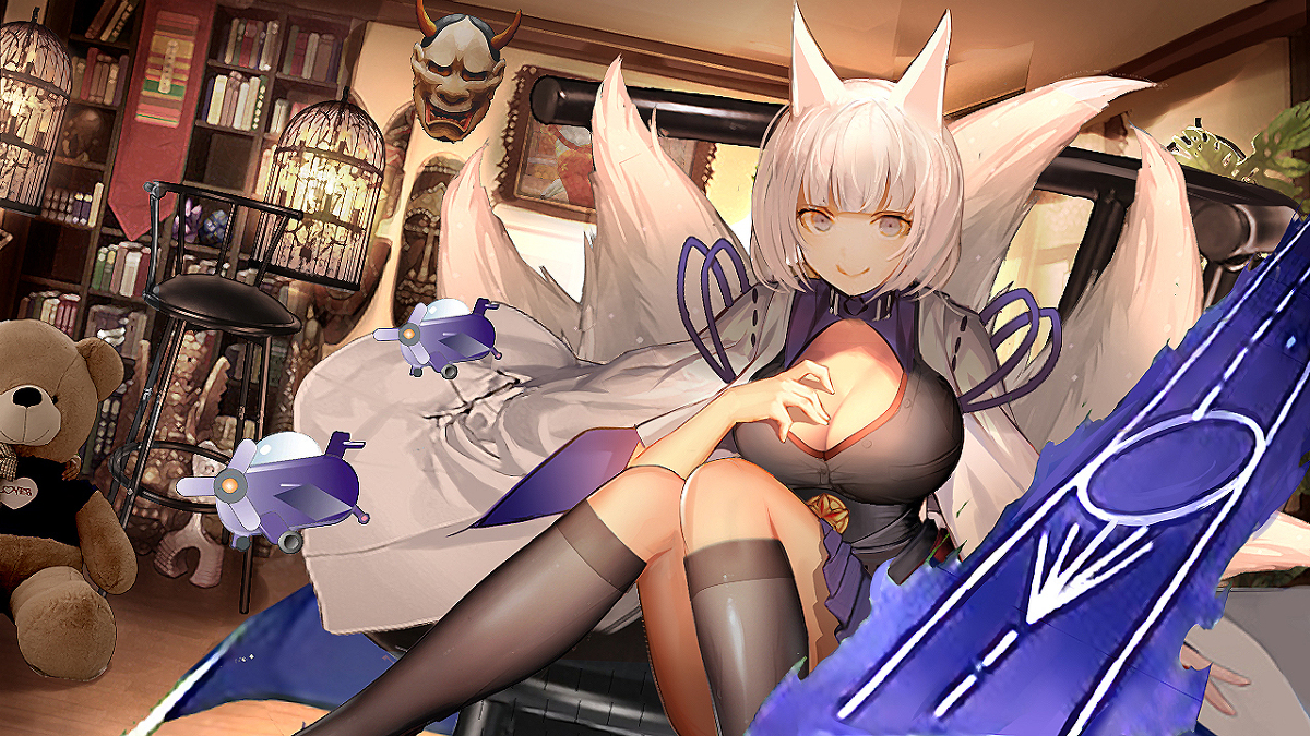 This is a pixiv picture whose title is azurlane.