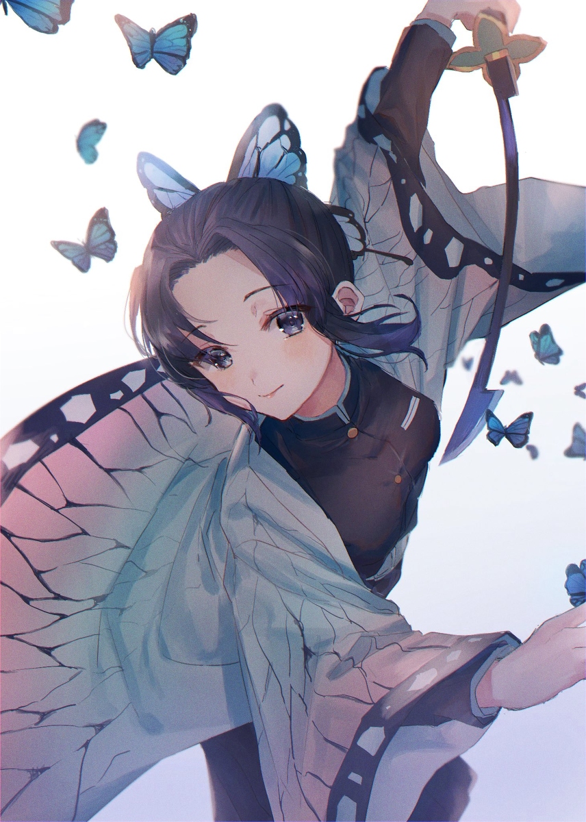 This is a pixiv picture whose title is 胡蝶しのぶ.