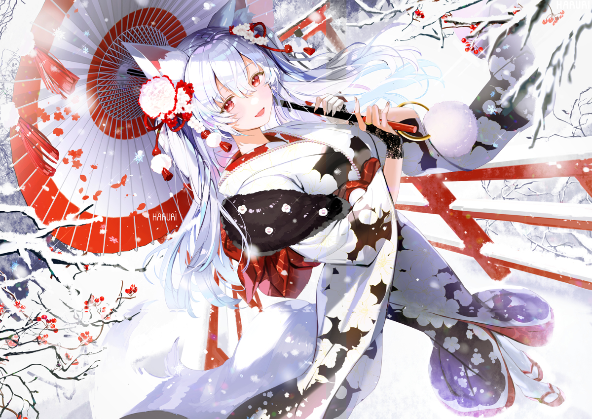 This is a pixiv picture whose title is 【個人依頼】 冬.