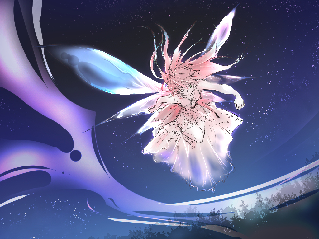 This is a pixiv picture whose title is 炎の精霊.