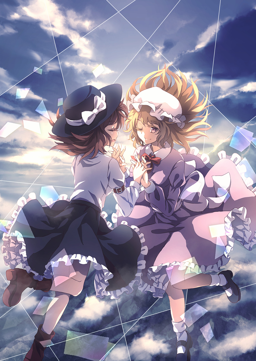 This is a pixiv picture whose title is 藍に咲く夢幻.