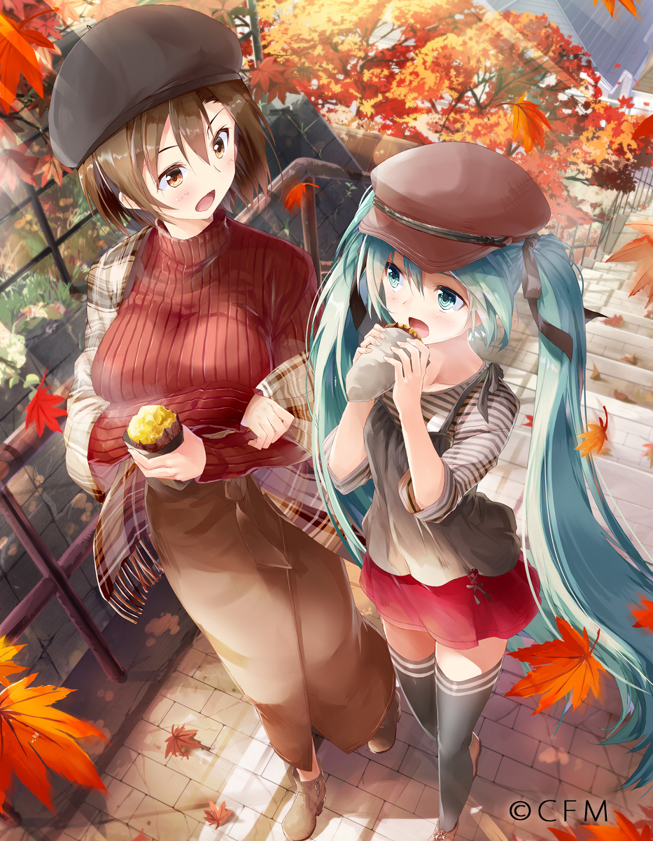 This is a pixiv picture whose title is 焼き芋.