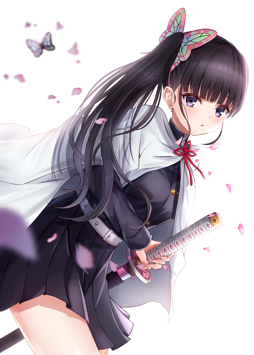 This is a pixiv picture whose title is 栗花落カナヲ.