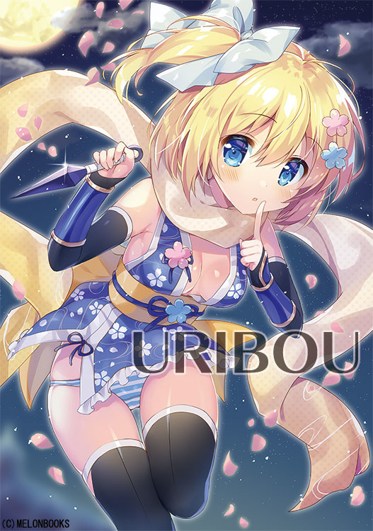 This is a pixiv picture whose title is 【お仕事告知】くのいちれもんちゃん.