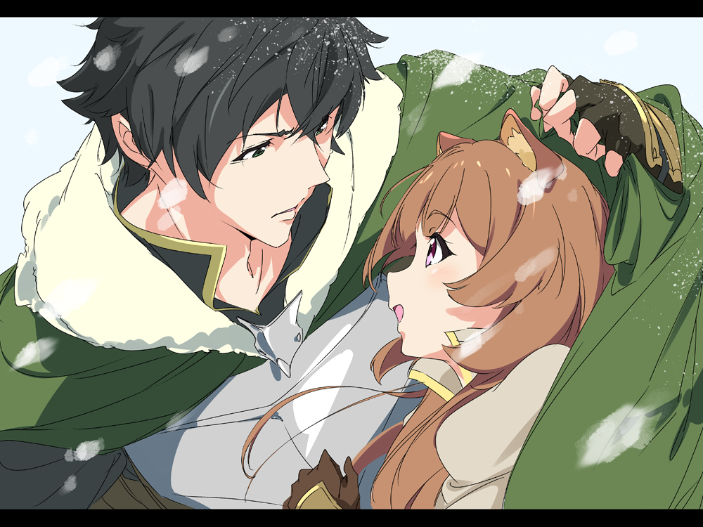 This is a pixiv picture whose title is いい夫婦の日ラフタリアさん＆ナオフミ君.