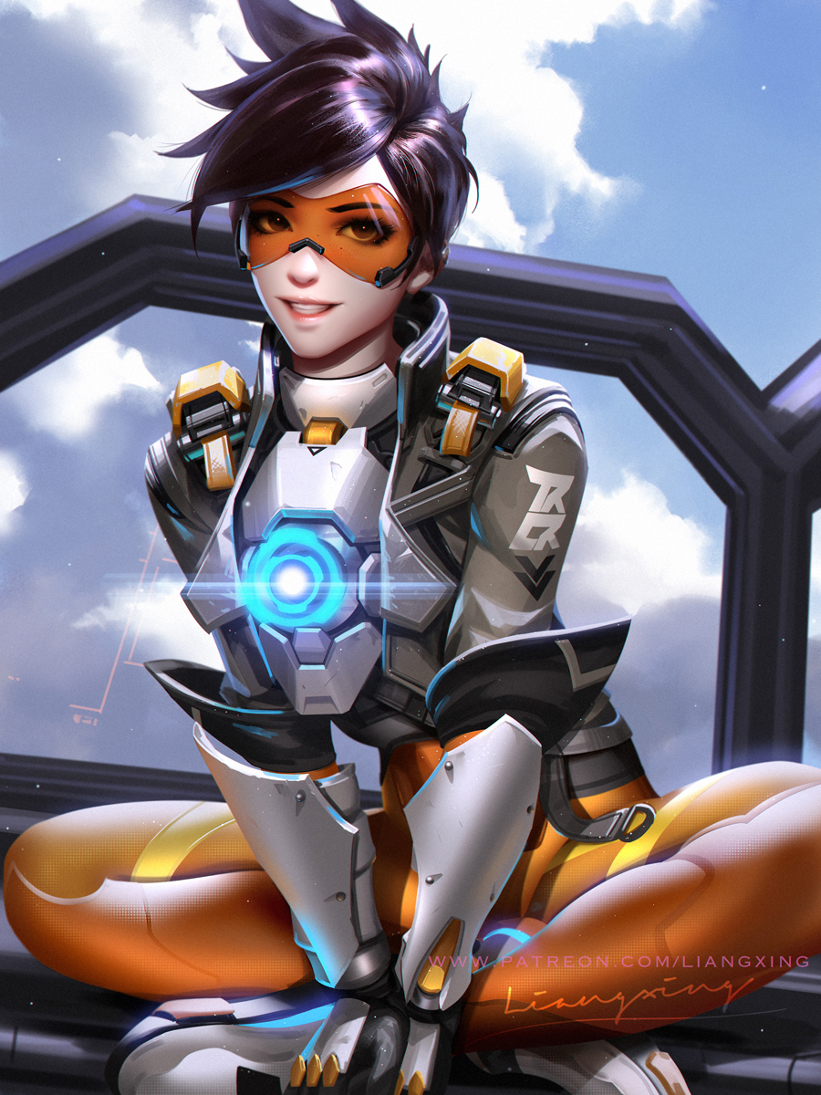 This is a pixiv picture whose title is Tracer new look.