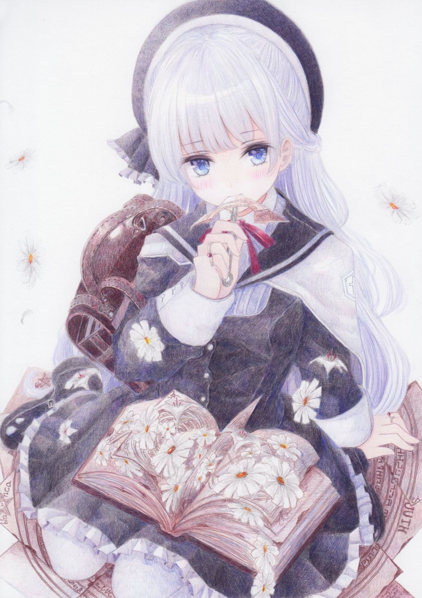 This is a pixiv picture whose title is 魔女学生の食事.