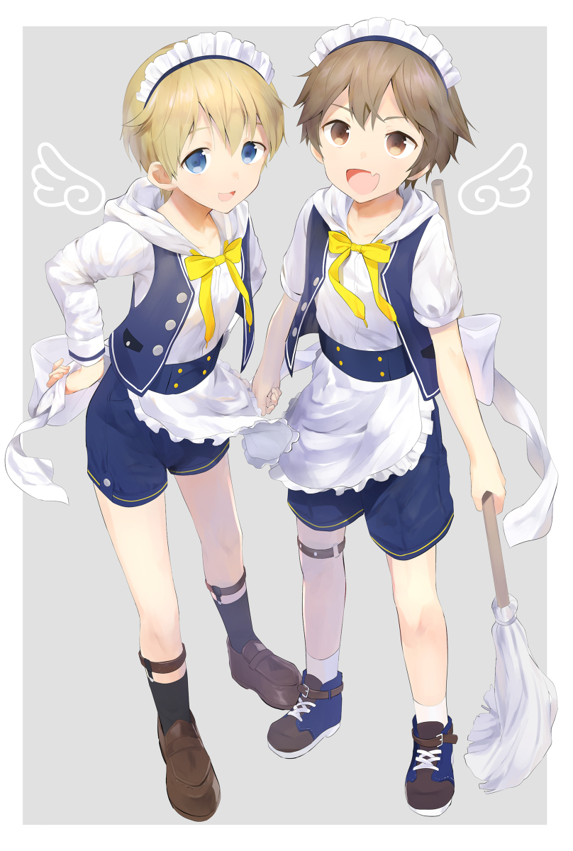 This is a pixiv picture whose title is 男の子用メイド服.