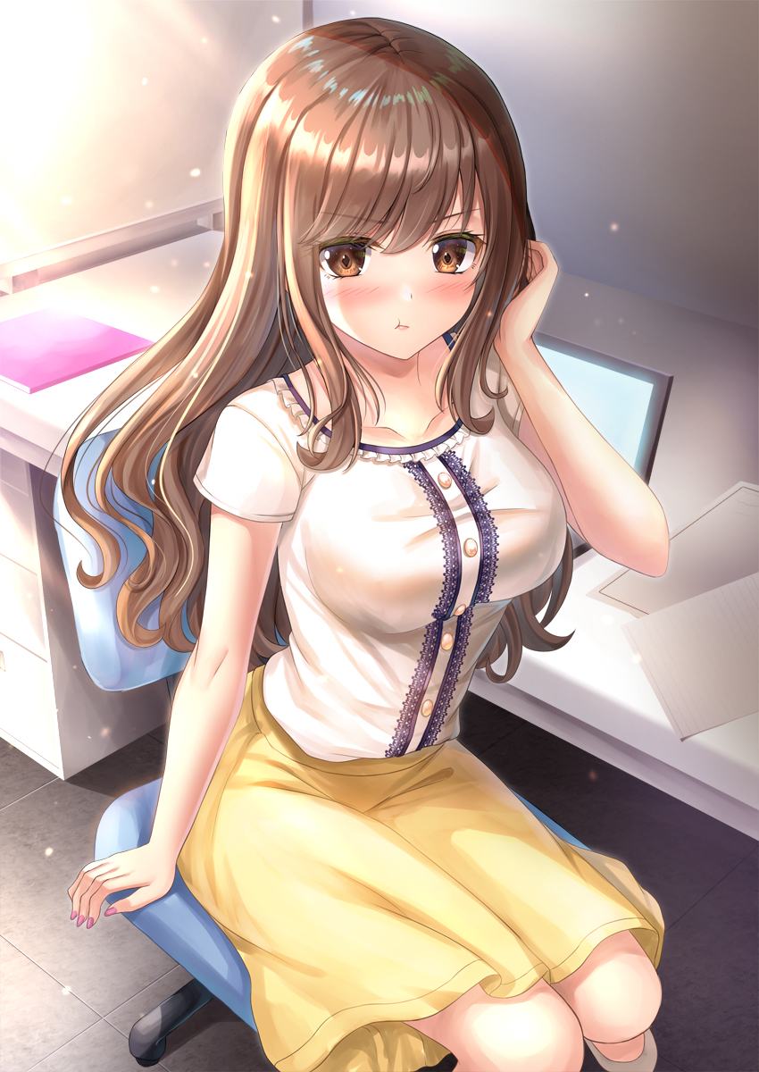 This is a pixiv picture whose title is いじっぱりな年上彼女.