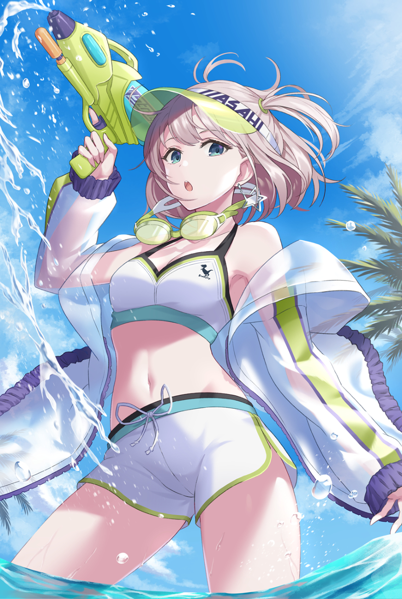 This is a pixiv picture whose title is 水着あさひ.
