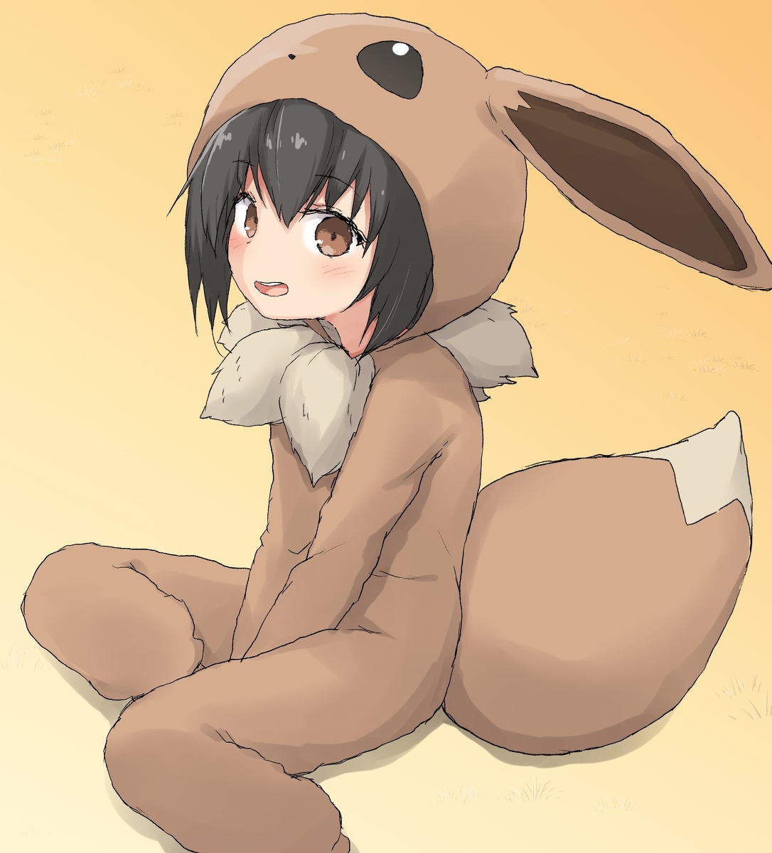 This is a pixiv picture whose title is ポケモンごっこちゃん.