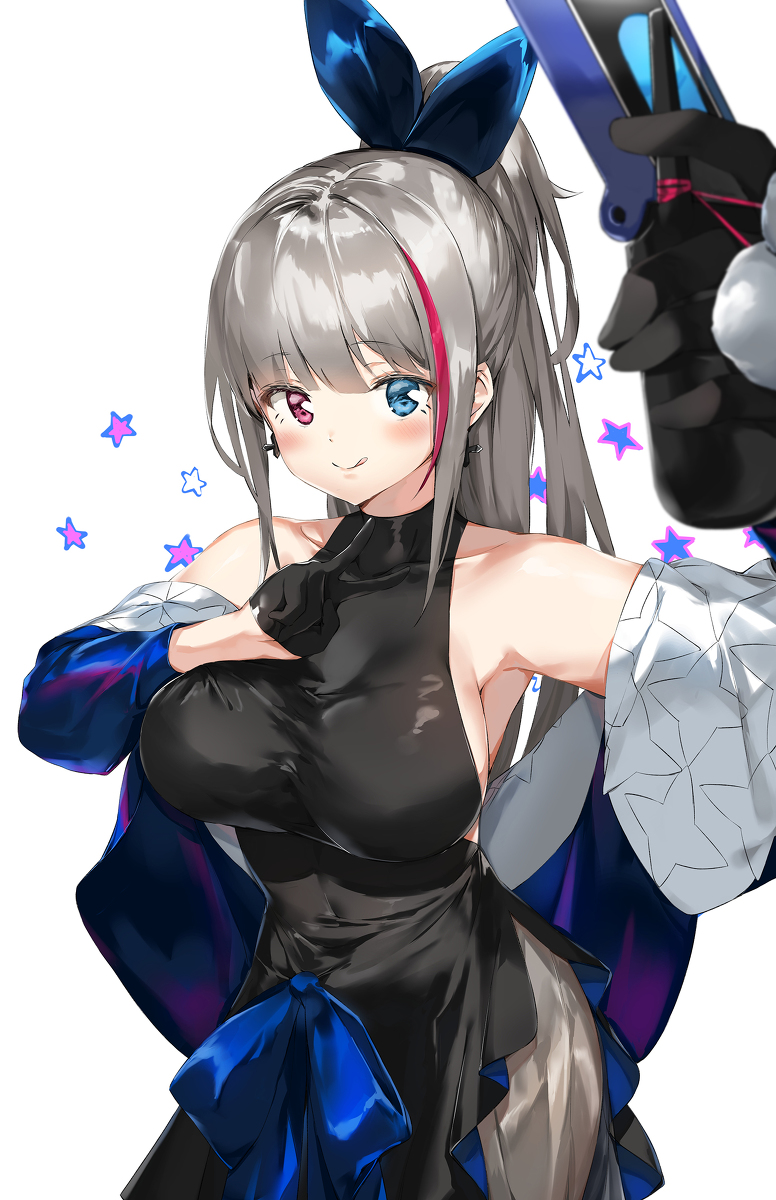 This is a pixiv picture whose title is 自拍.
