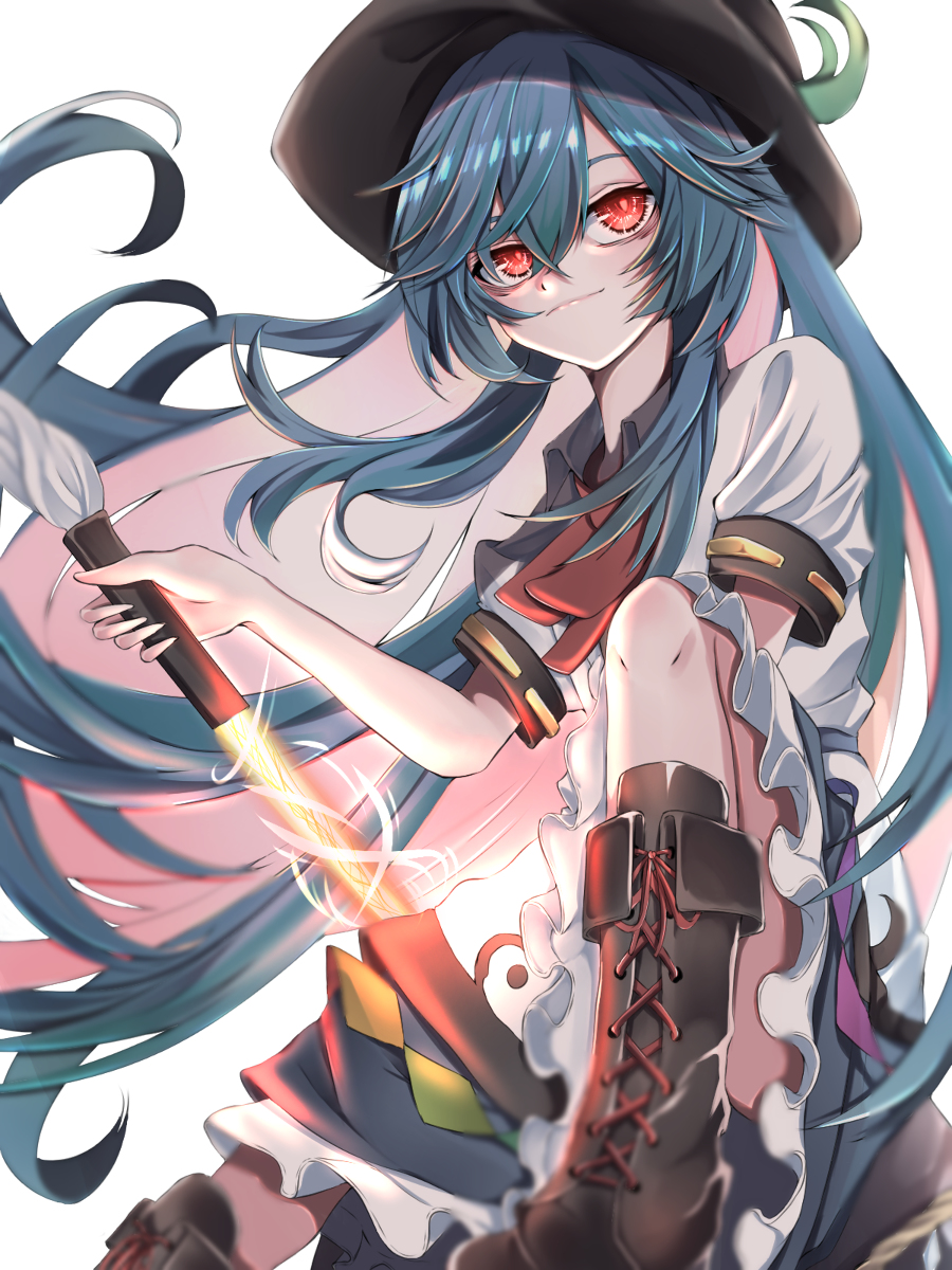 This is a pixiv picture whose title is 座り天子.