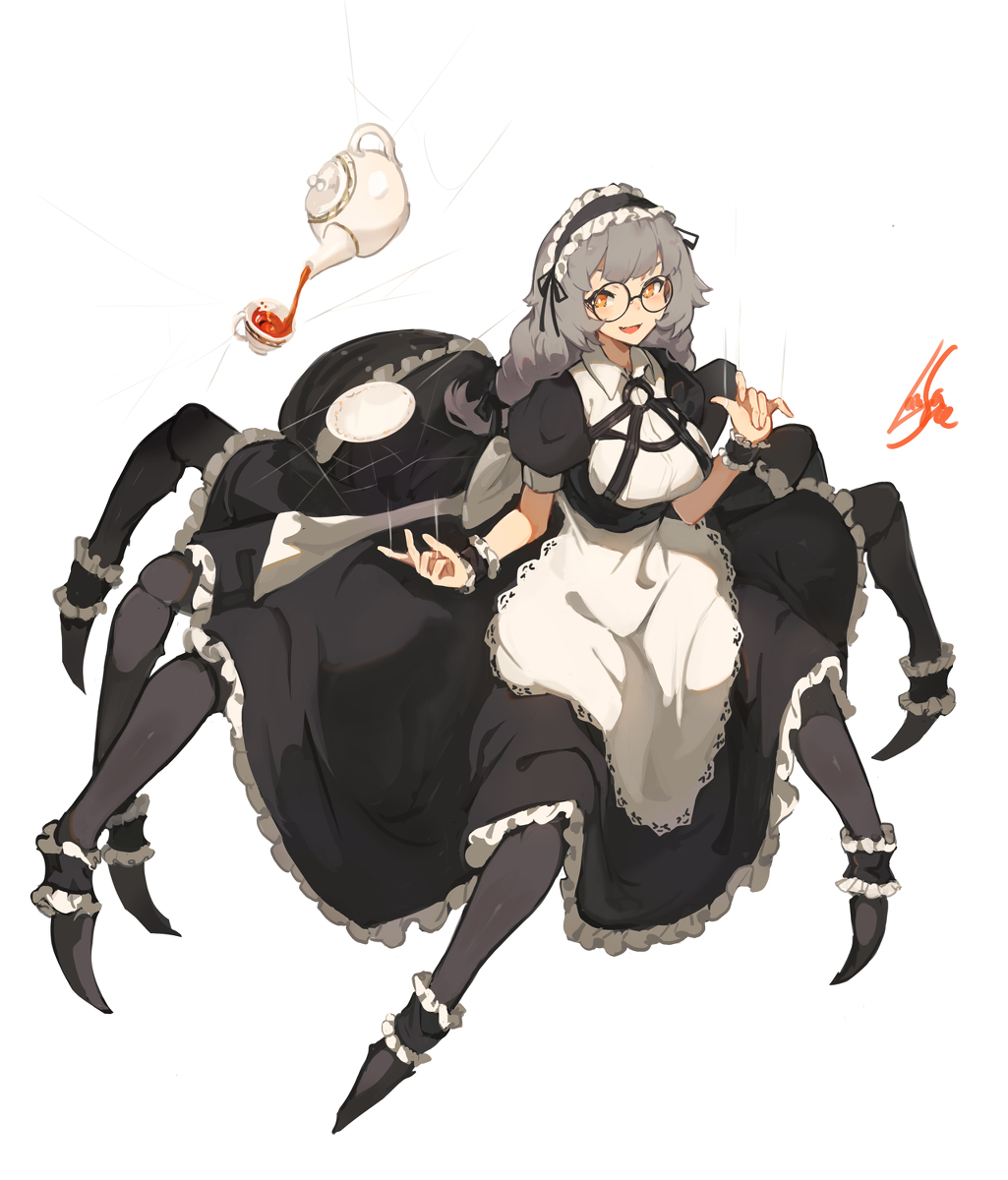 This is a pixiv picture whose title is アラクネメイド.