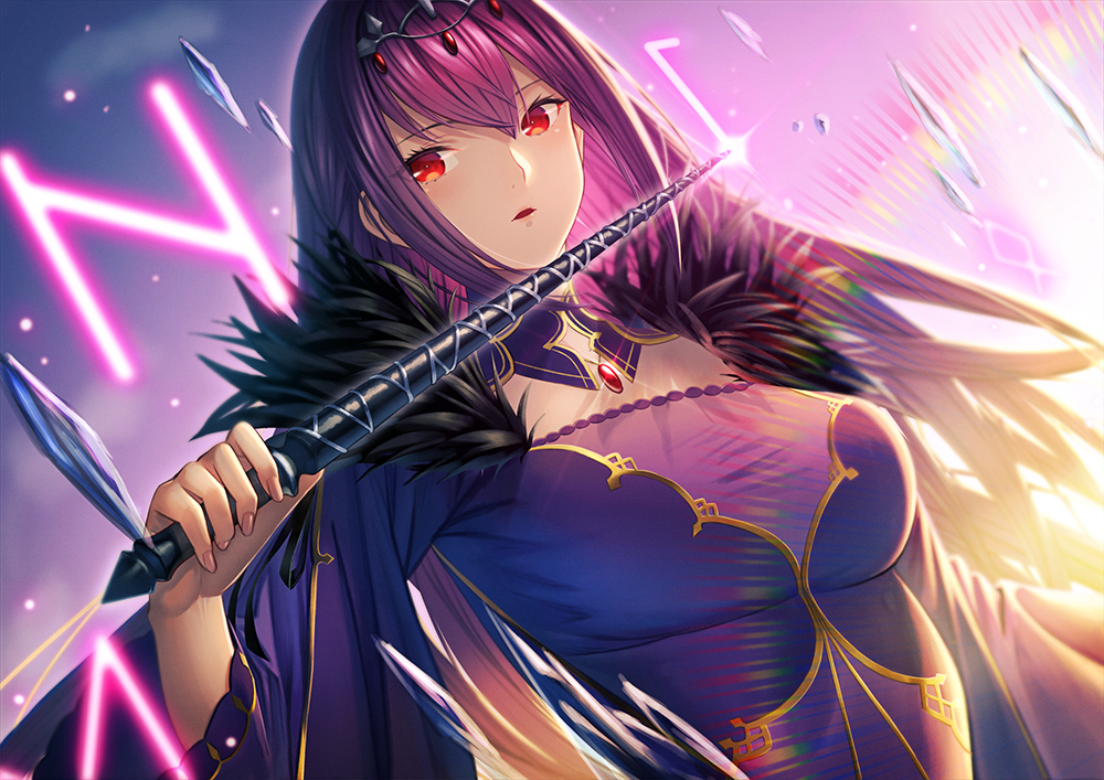 This is a pixiv picture whose title is スカディ復刻嬉しいドンドコドン！.