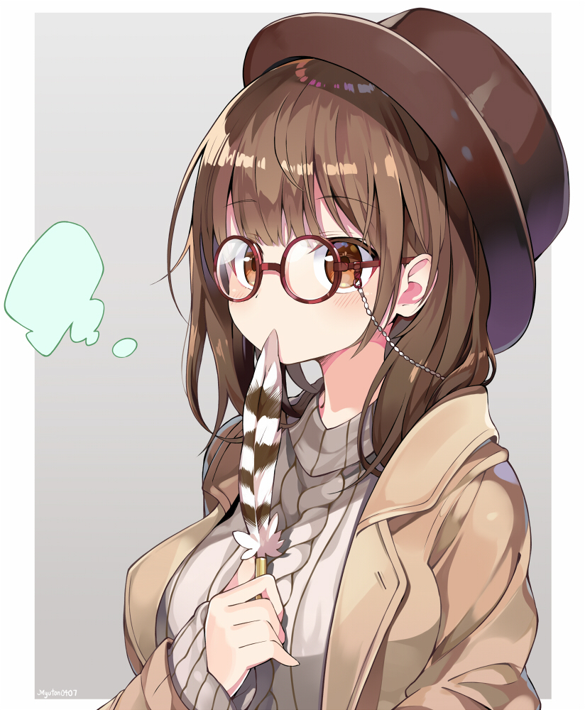 This is a pixiv picture whose title is メガネ少女.