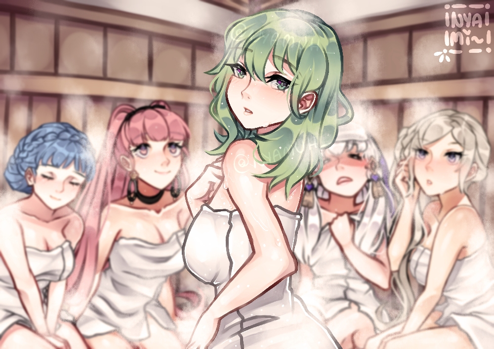 This is a pixiv picture whose title is Sauna Time!.