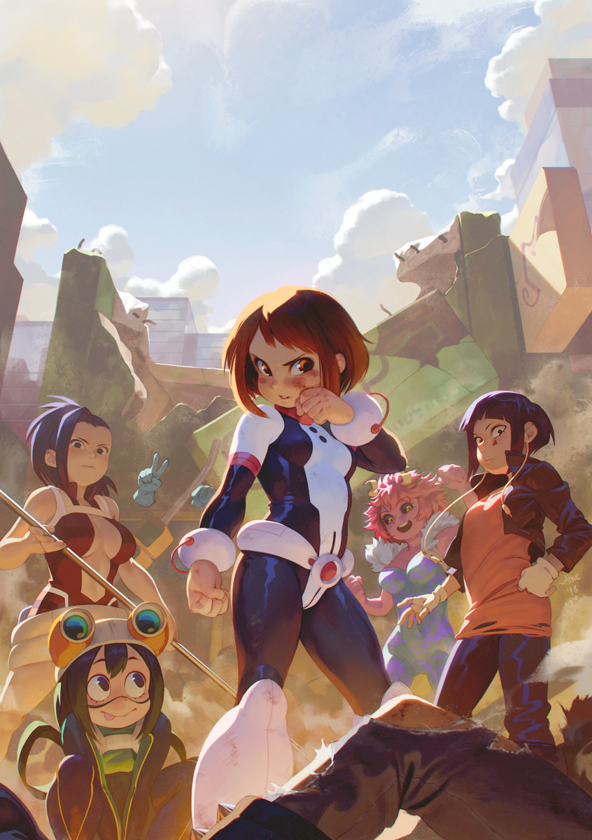 This is a pixiv picture whose title is Fight like a girl.