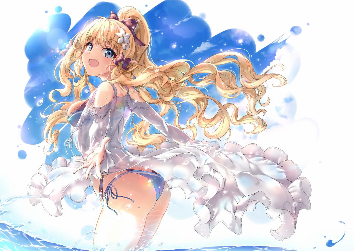 This is a pixiv picture whose title is 水着サレン.