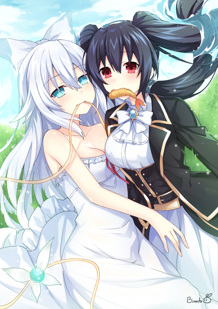 This is a pixiv picture whose title is ✨ノワールさんｘブラックハート様✨.