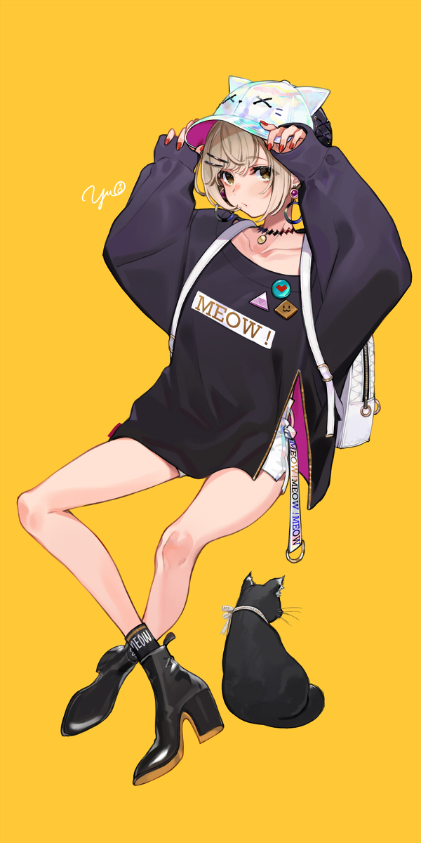 This is a pixiv picture whose title is 金髪ショートヘアちゃん.