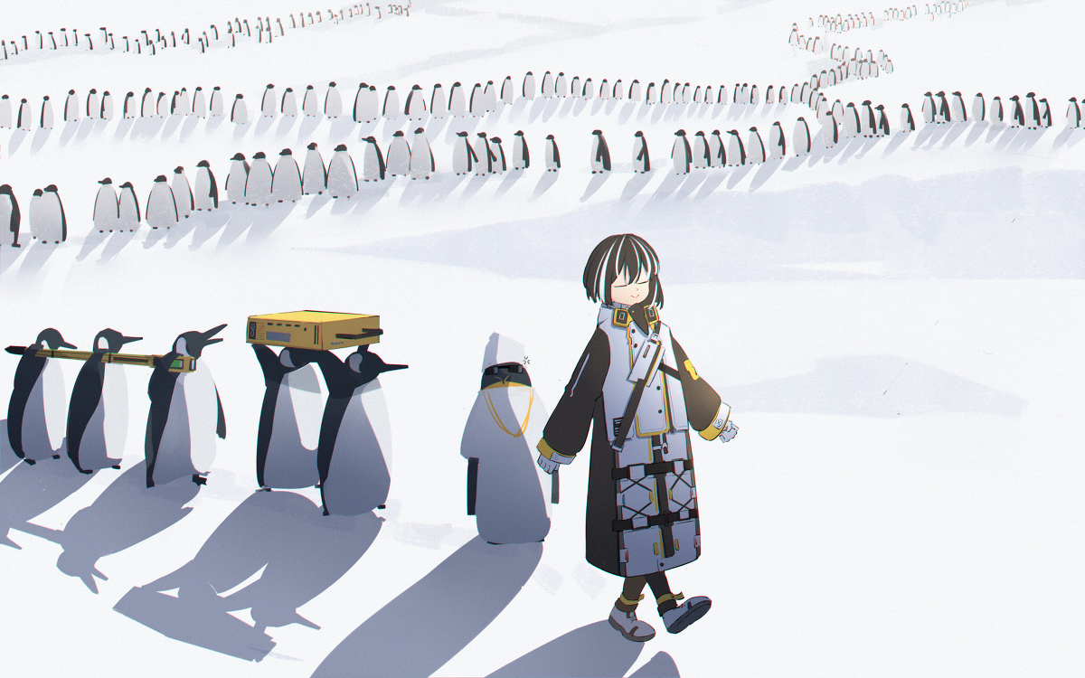 This is a pixiv picture whose title is migrate.