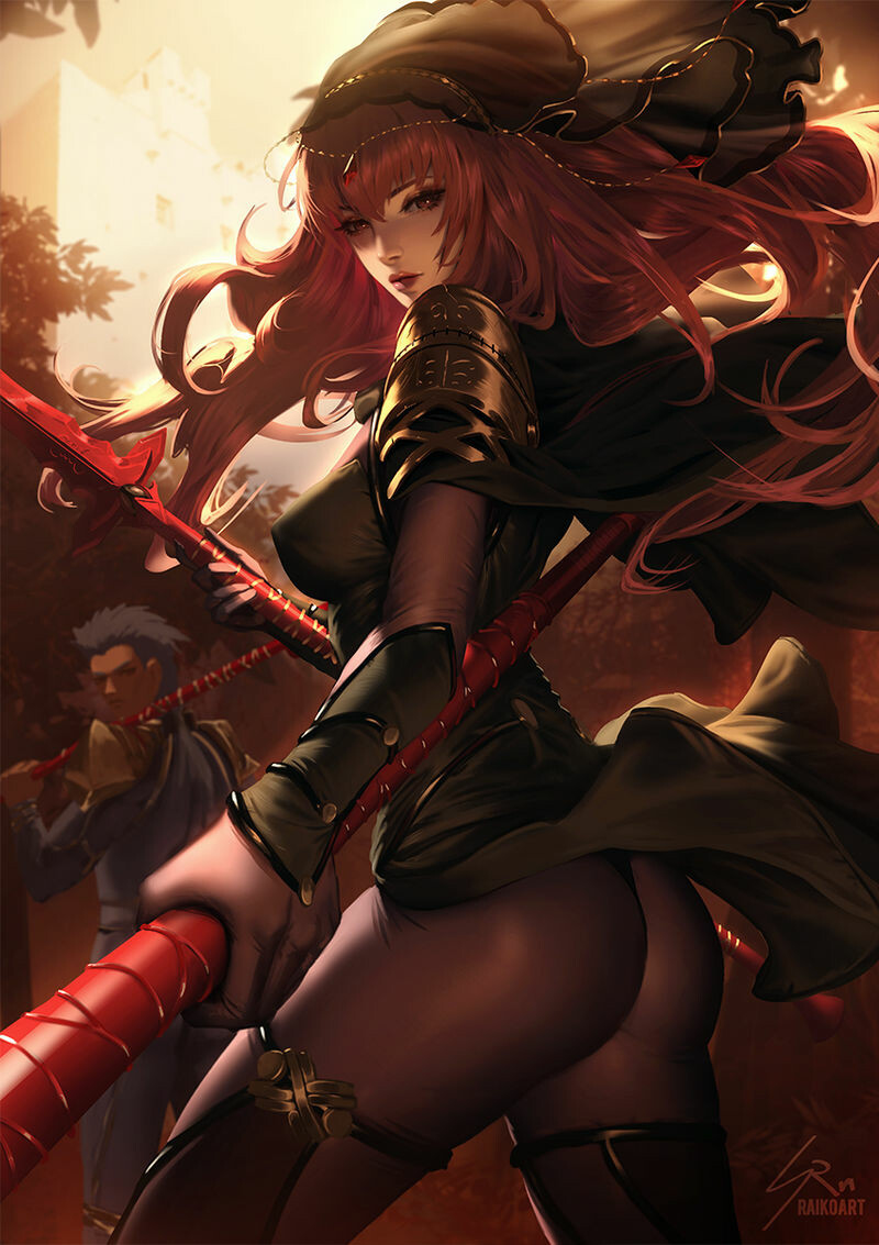 This is a pixiv picture whose title is Scáthach.