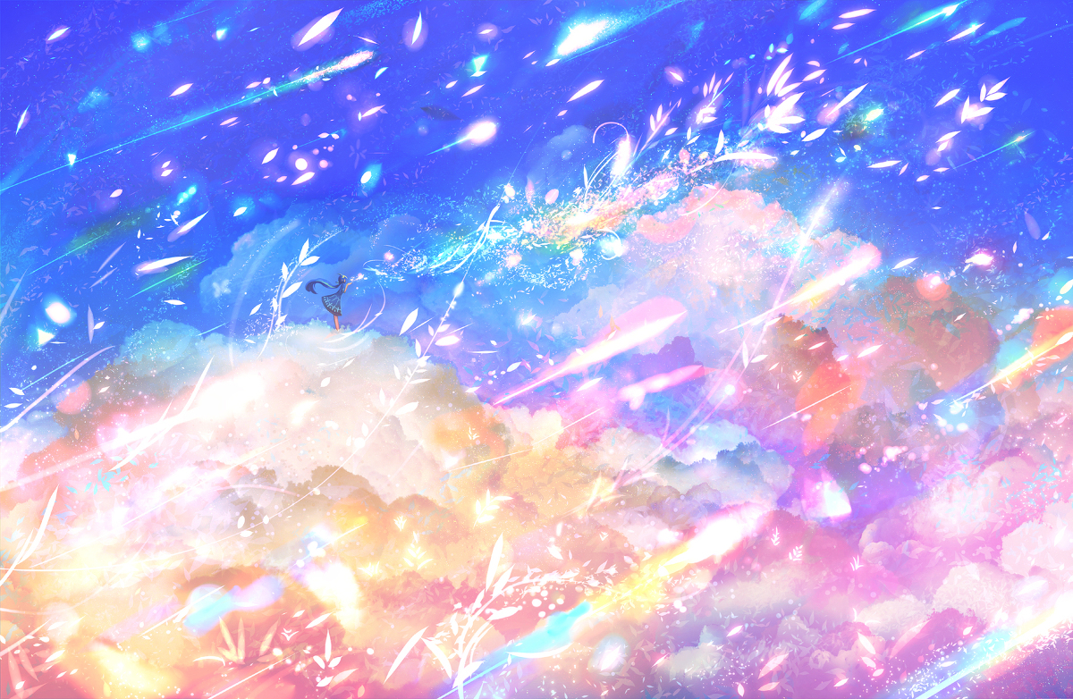 This is a pixiv picture whose title is 星風の吐息.