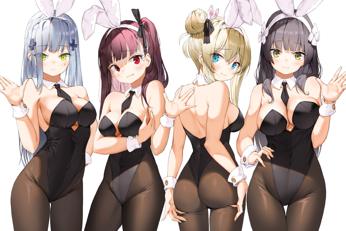 This is a pixiv picture whose title is Bunny girls.