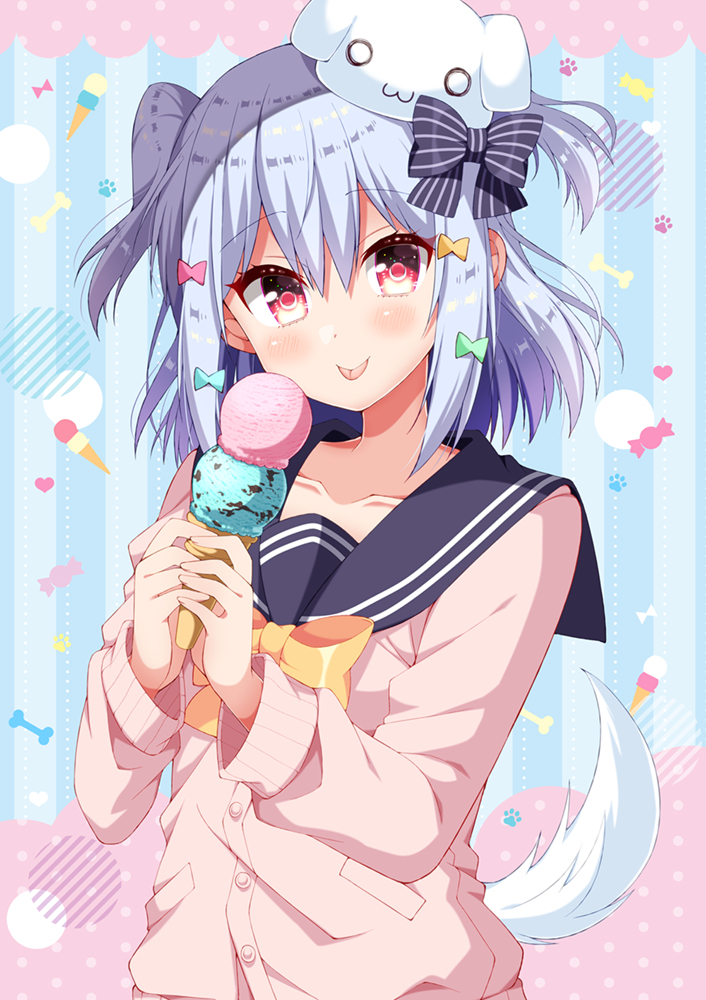 This is a pixiv picture whose title is ボクと一緒にアイス食べよっ♡.