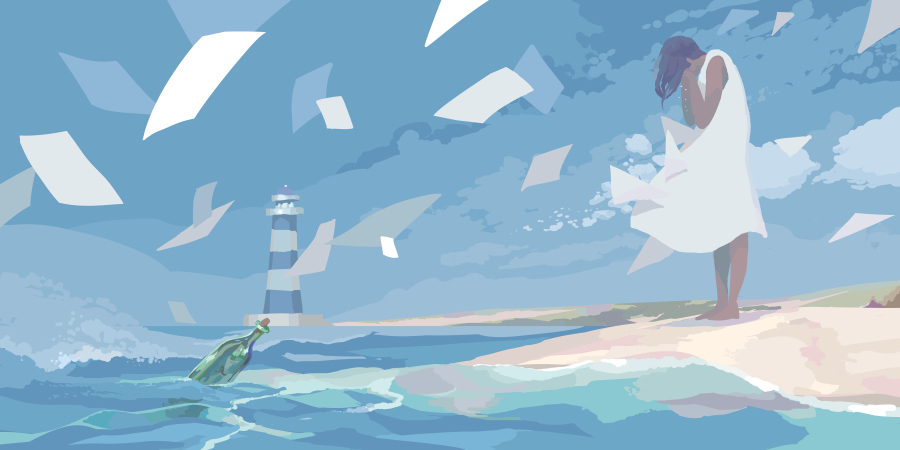 This is a pixiv picture whose title is さよならとしての終わりを.
