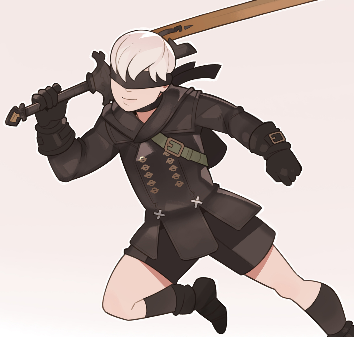 This is a pixiv picture whose title is Nier: Automata.