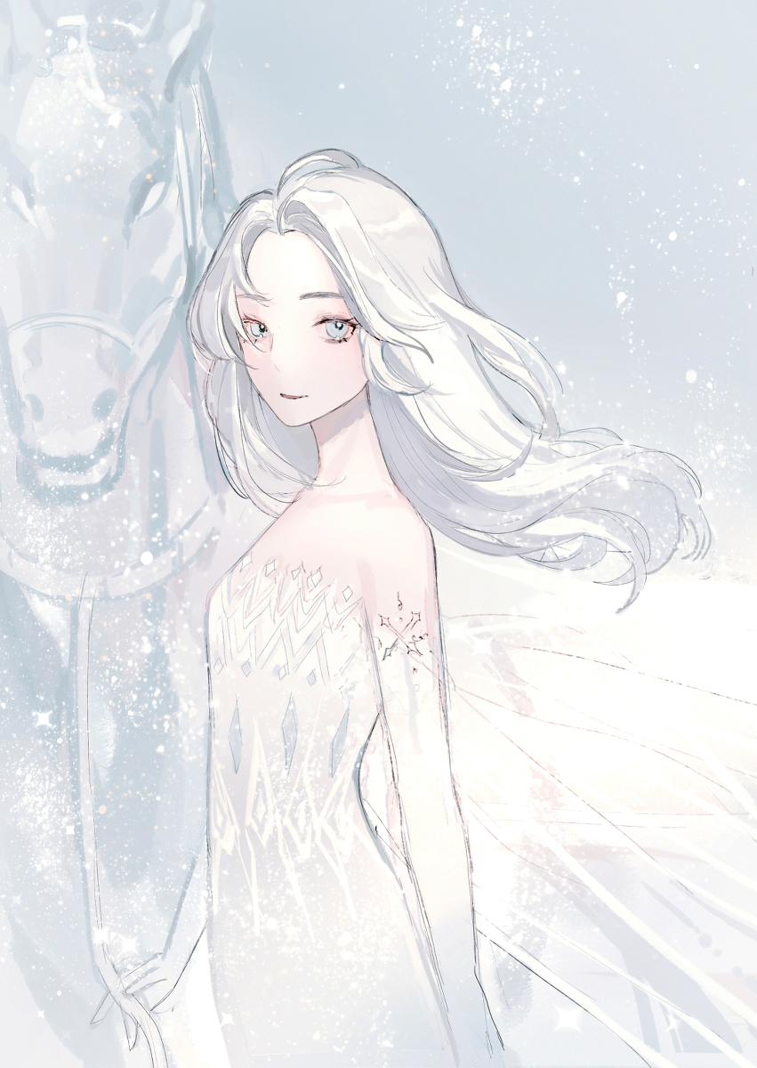 This is a pixiv picture whose title is Elsa.