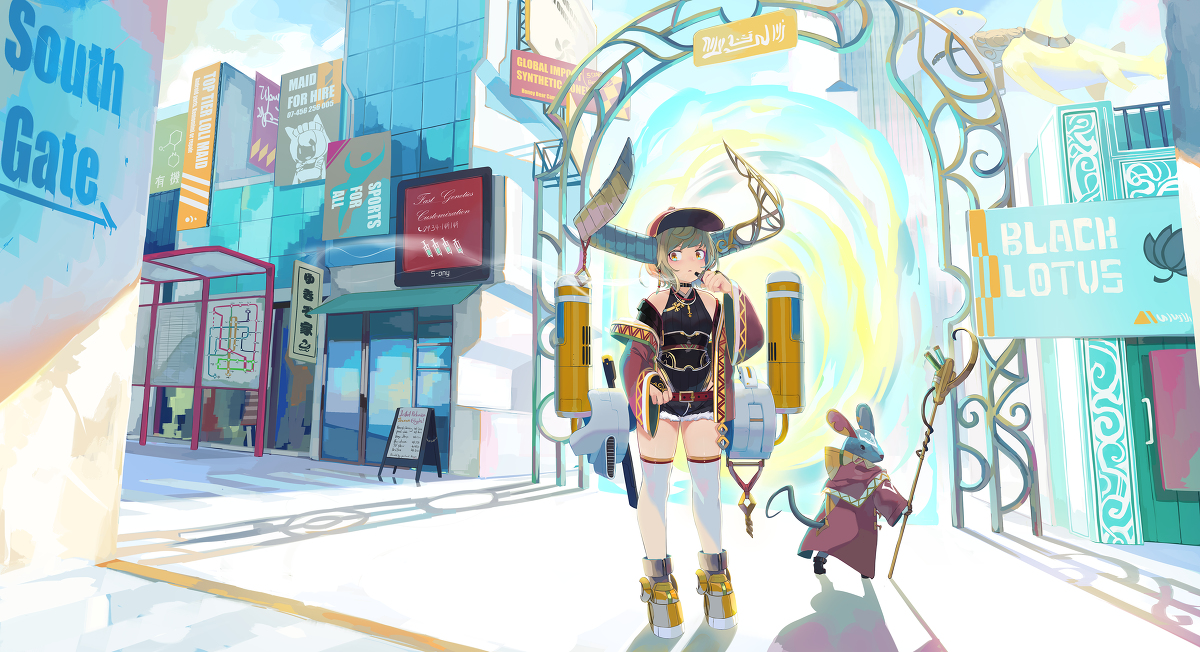 This is a pixiv picture whose title is South Gate Access.