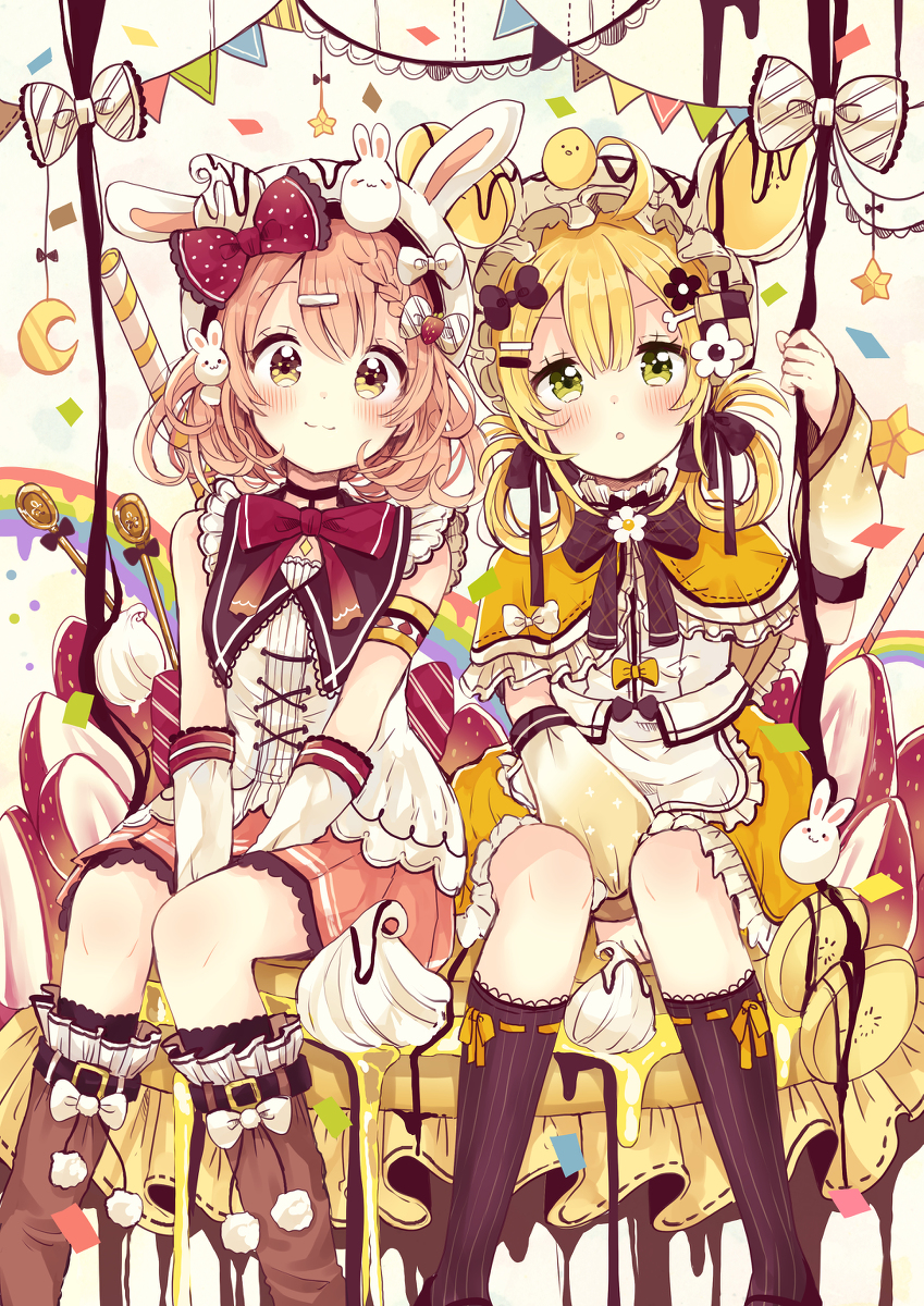 This is a pixiv picture whose title is ホットケーキぶらんこ.