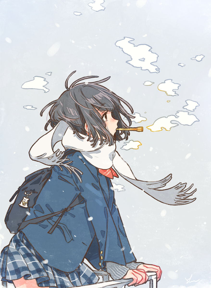 This is a pixiv picture whose title is せのび.