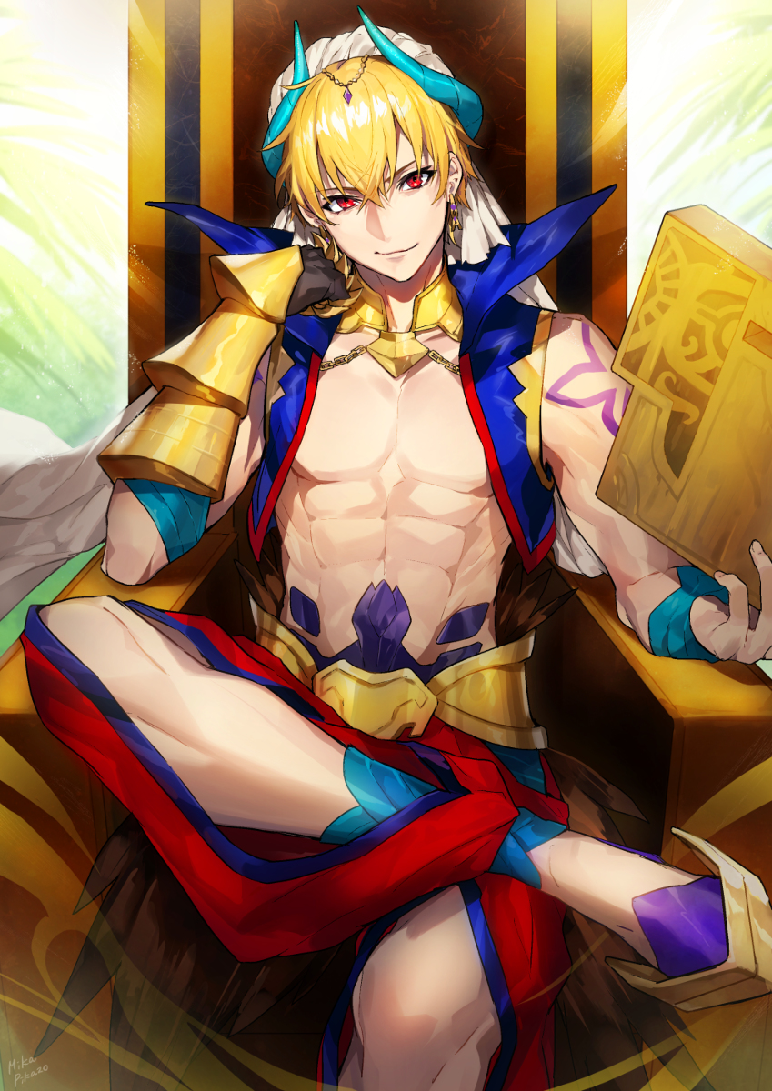 This is a pixiv picture whose title is ギルガメッシュ.