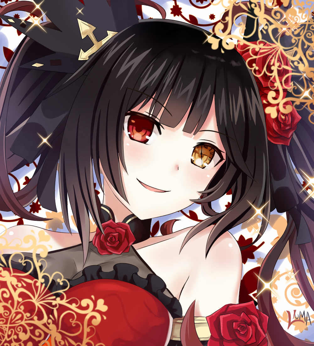 This is a pixiv picture whose title is Tokisaki Kurumi.