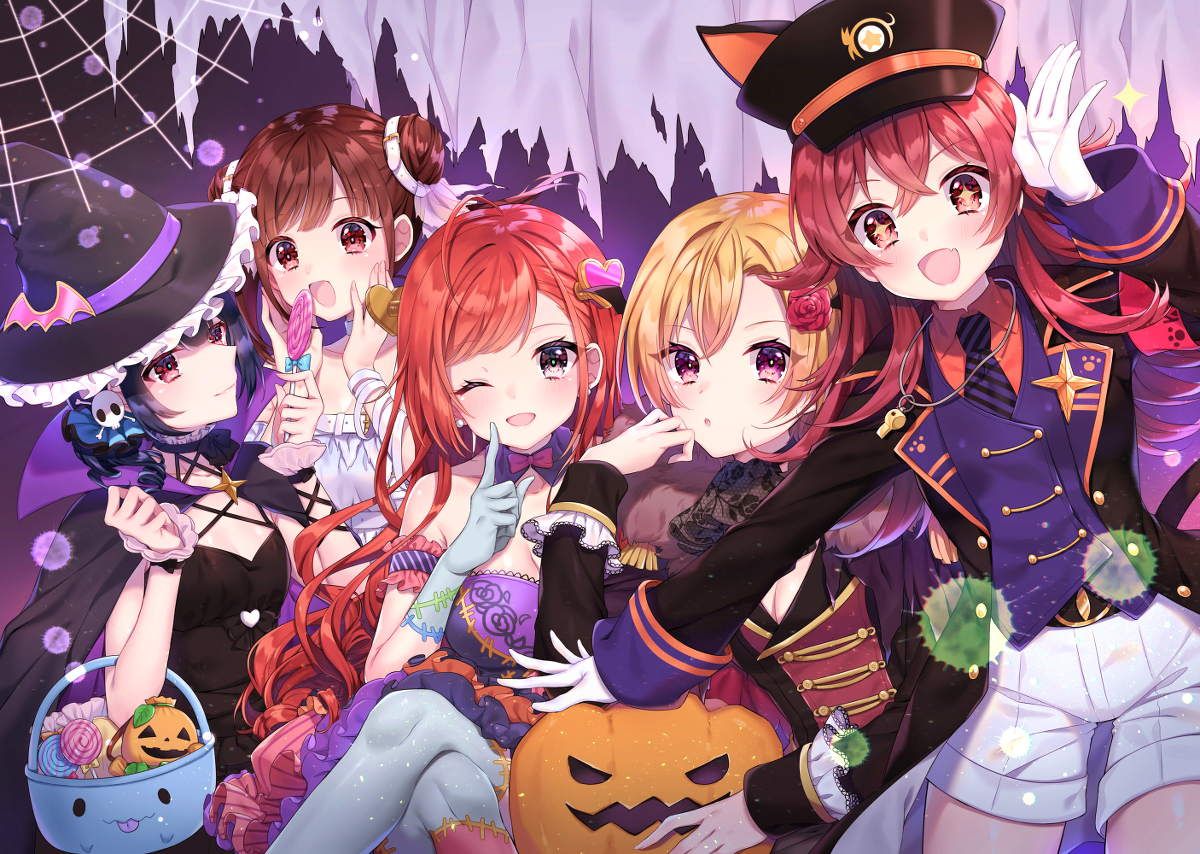 This is a pixiv picture whose title is 放クラハロウィン！.