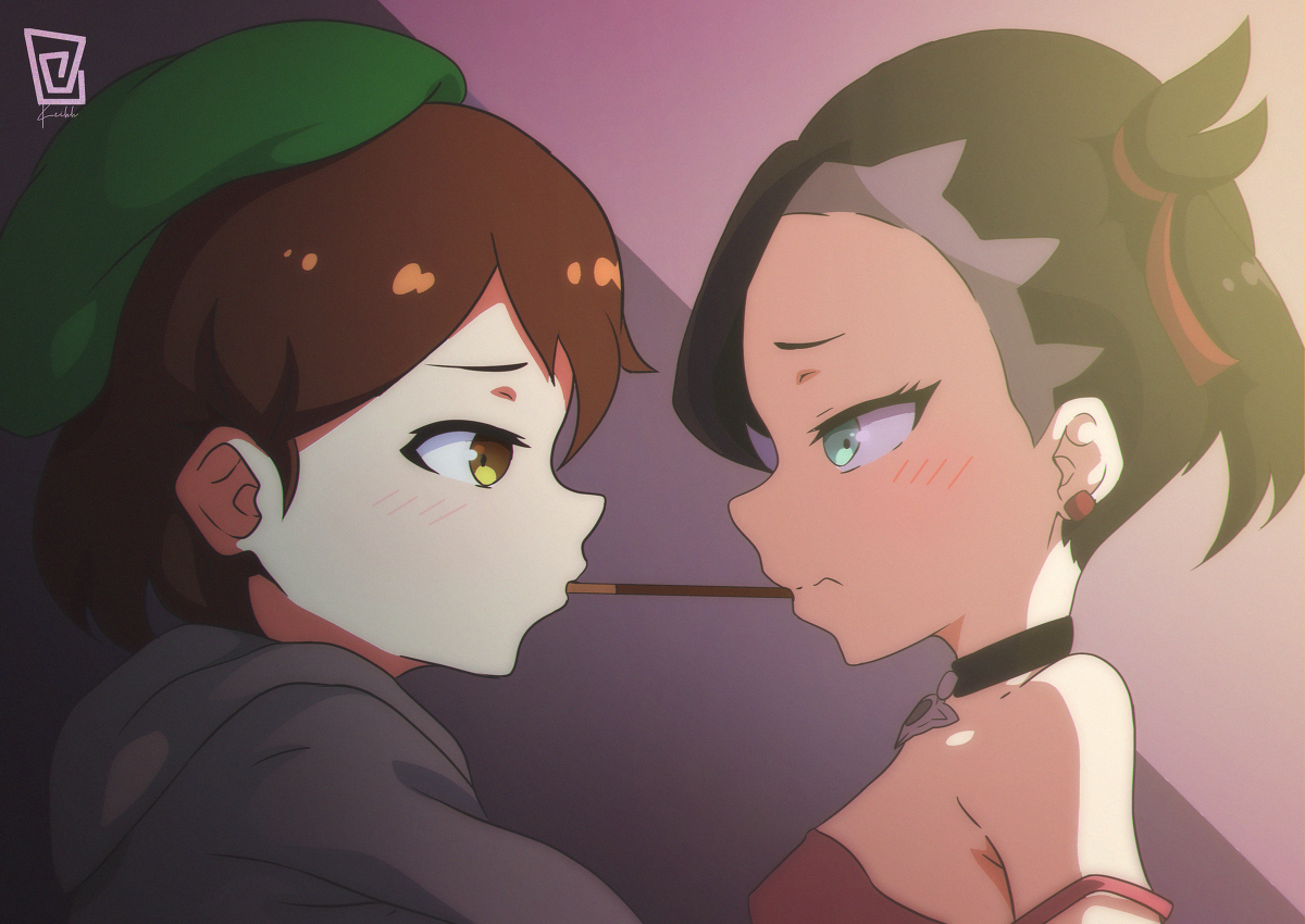 This is a pixiv picture whose title is Pocky game.