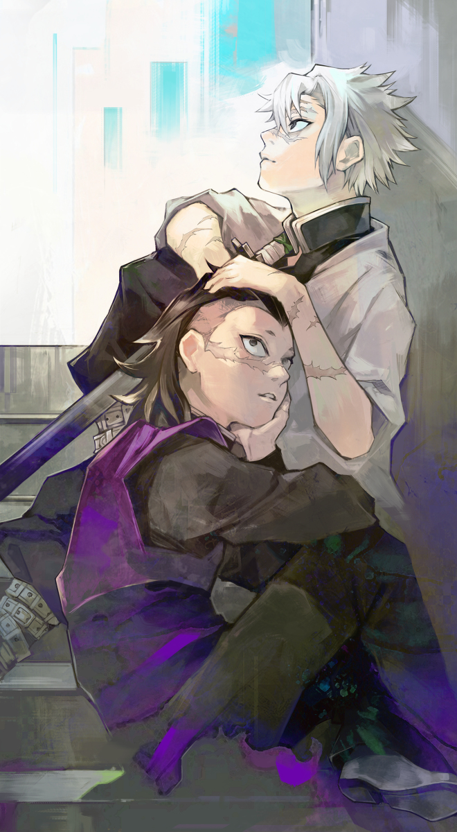 This is a pixiv picture whose title is 不死川実弥.