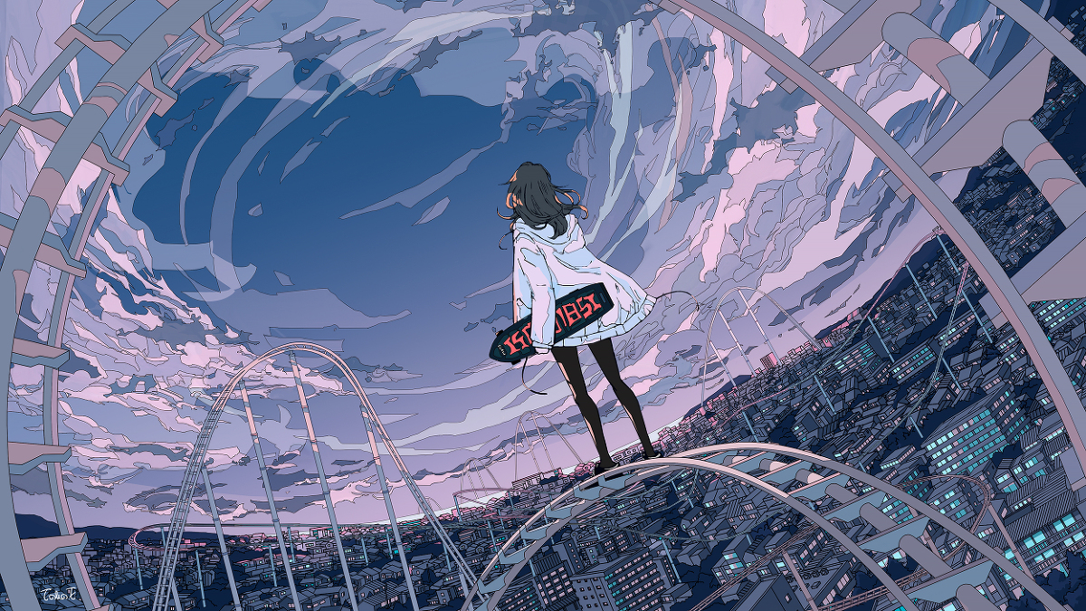 This is a pixiv picture whose title is 予感.