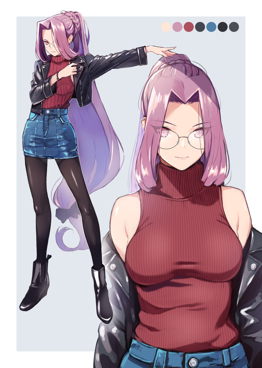 This is a pixiv picture whose title is ライダースジャケット着たライダー.